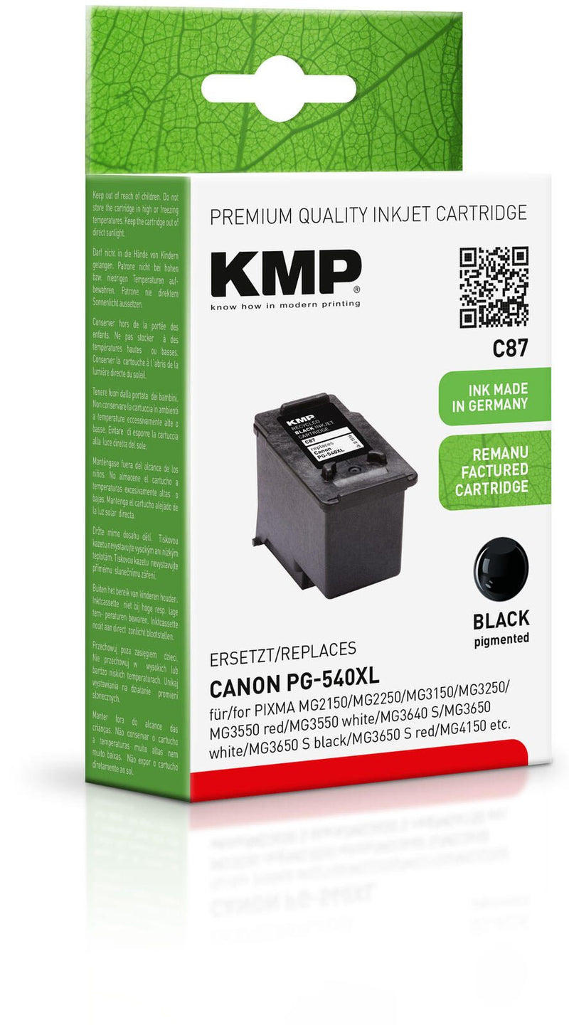 KMP Druckkopf C87 schwarz kompatibel zu Canon PG-540XL