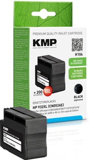 KMP Druckerpatrone H104 schwarz kompatibel zu HP 932XL (CN053AE)