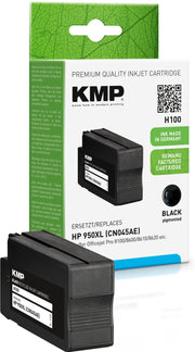 KMP Druckerpatrone H100 schwarz kompatibel zu HP 950XL (CN045AE)