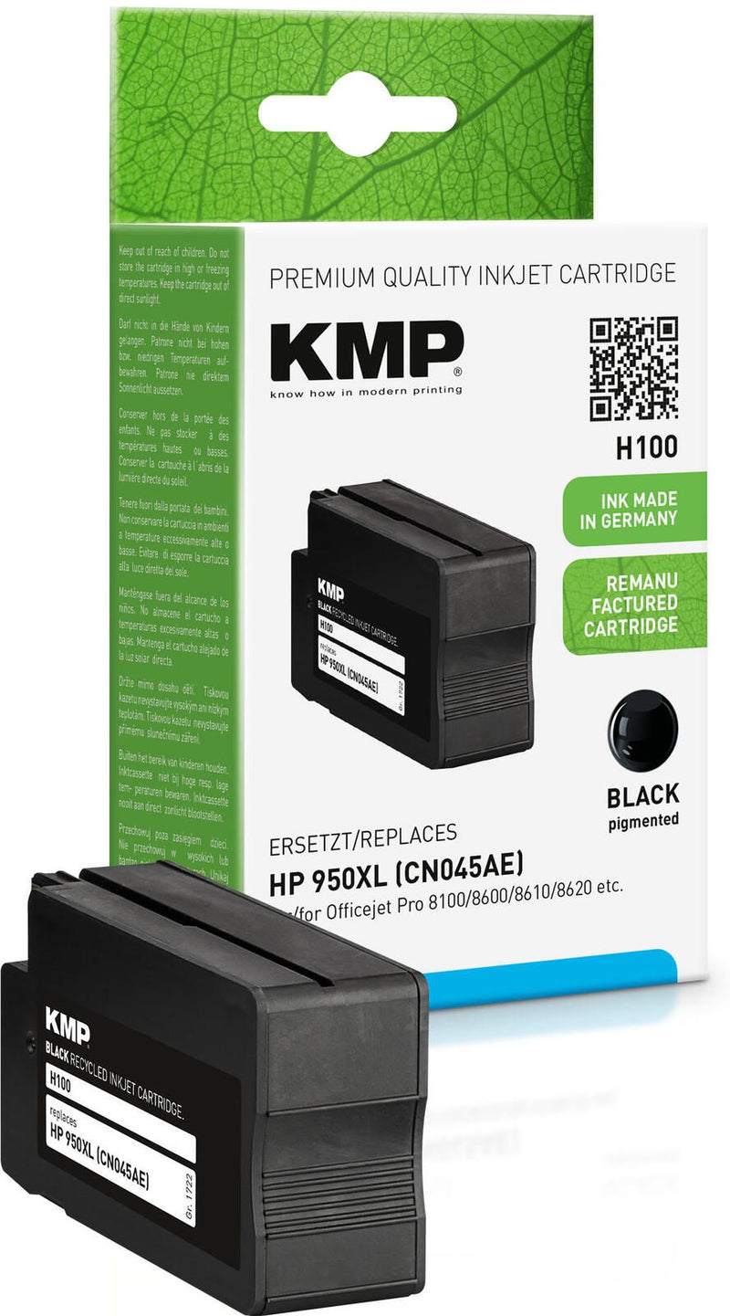 KMP Druckerpatrone H100 schwarz kompatibel zu HP 950XL (CN045AE)