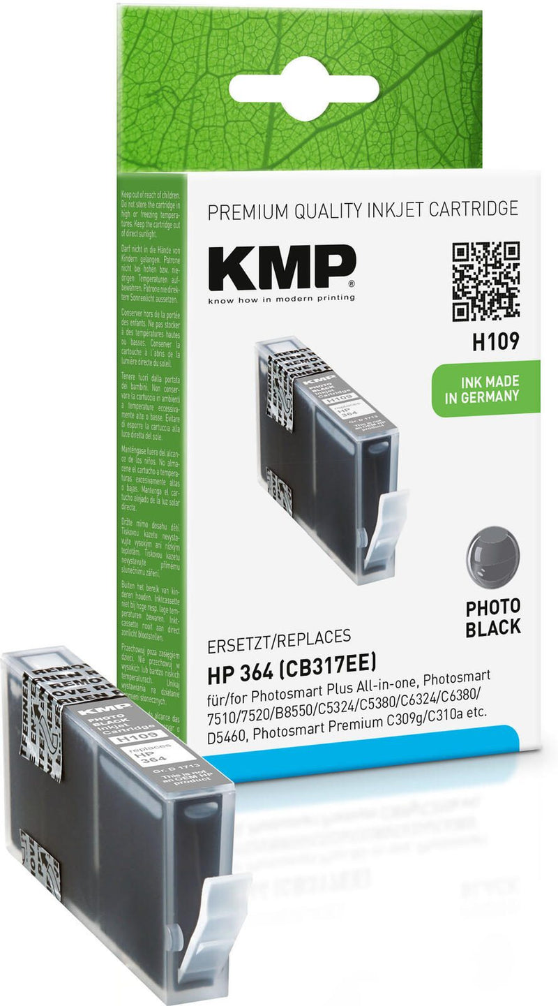 KMP Druckerpatrone H109 foto schwarz kompatibel zu HP 364 (CB316EE)