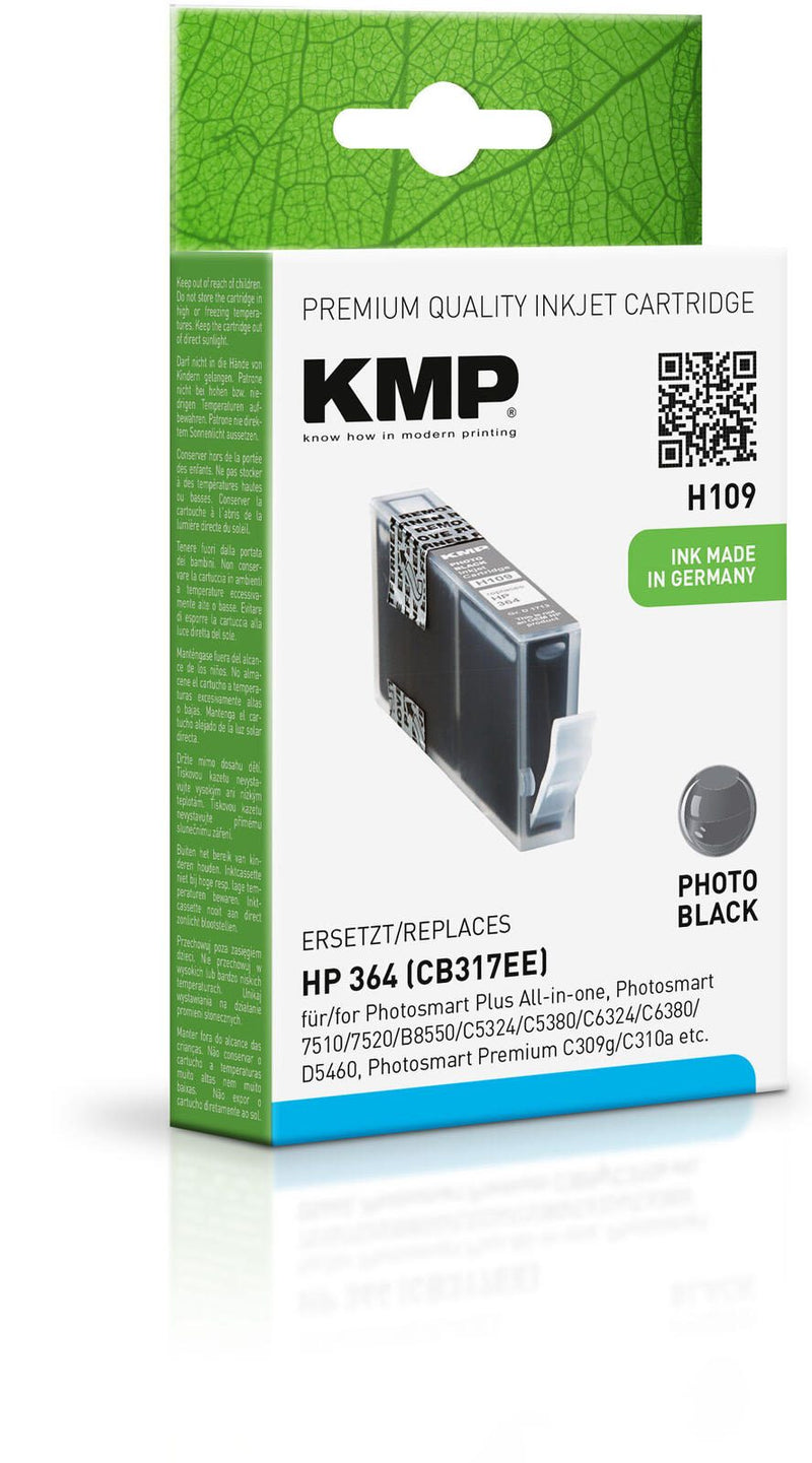 KMP Druckerpatrone H109 foto schwarz kompatibel zu HP 364 (CB316EE)