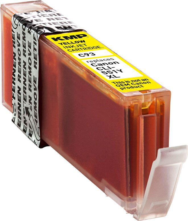 KMP Druckerpatrone C93 gelb kompatibel zu Canon CLI-551 XL Y