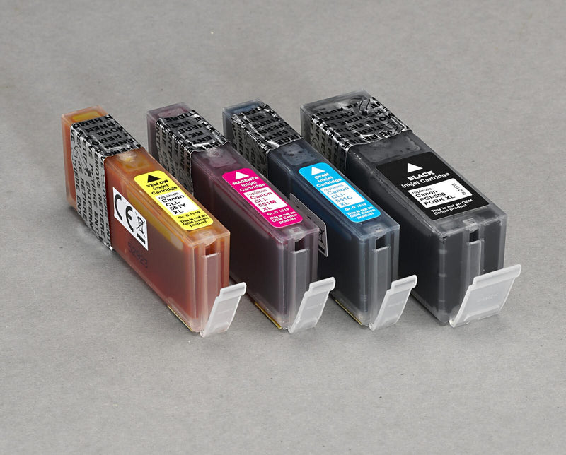 KMP Druckerpatronen C89V schwarz, cyan, magenta, gelb kompatibel zu Canon PGI-550 XL BK, CLI-551 XL C/M/Y, 4er-Set