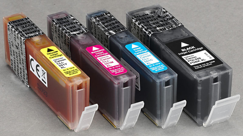 KMP Druckerpatronen C89V schwarz, cyan, magenta, gelb kompatibel zu Canon PGI-550 XL BK, CLI-551 XL C/M/Y, 4er-Set