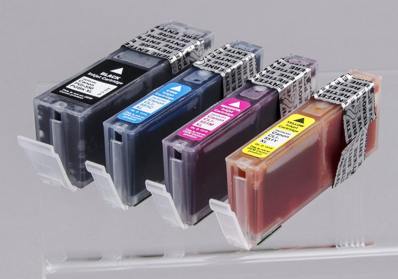 KMP Druckerpatronen C89V schwarz, cyan, magenta, gelb kompatibel zu Canon PGI-550 XL BK, CLI-551 XL C/M/Y, 4er-Set
