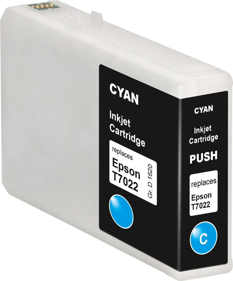 KMP Druckerpatrone E134 cyan kompatibel zu EPSON T7022XL