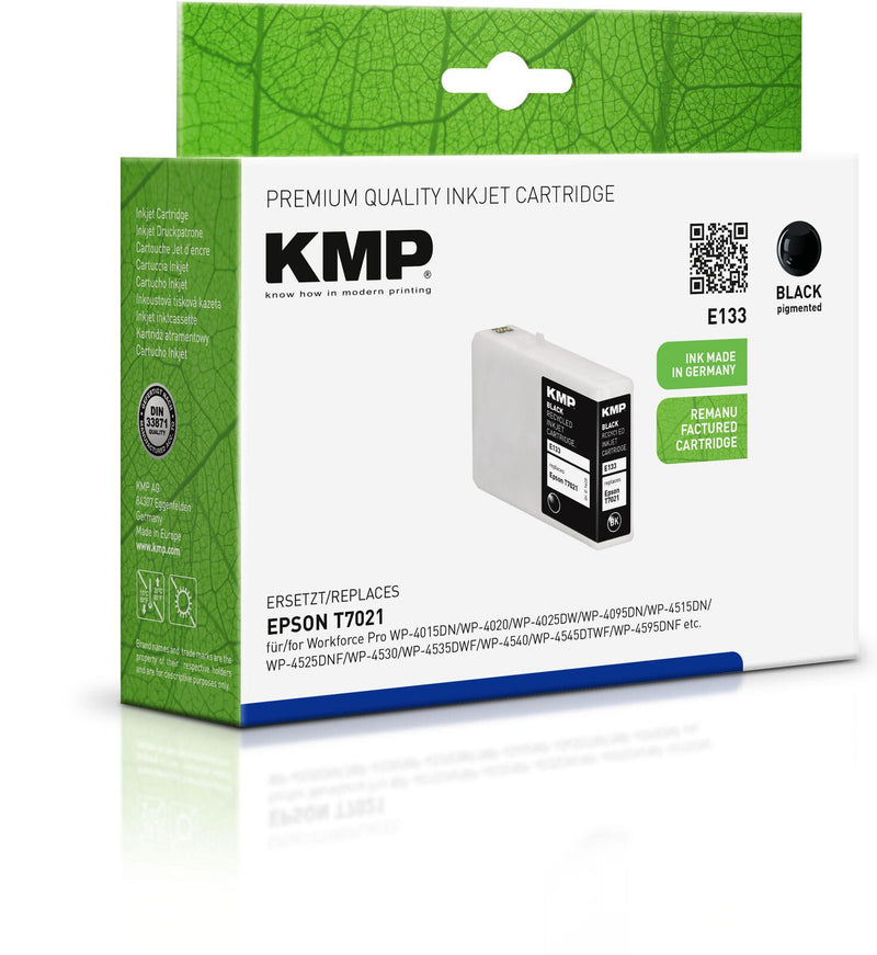 KMP Druckerpatrone E133 schwarz kompatibel zu EPSON T7021XL