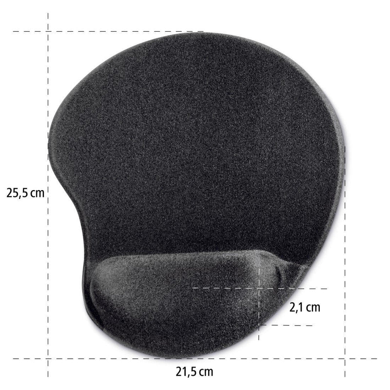 Hama Mousepad mit Handgelenkauflage Ergonomic schwarz