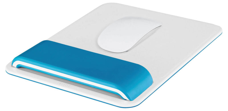 LEITZ Mousepad mit Handgelenkauflage Ergo WOW weiß, blau