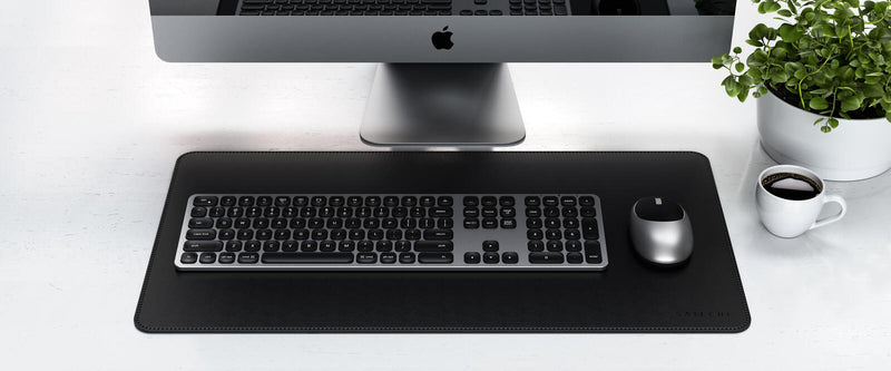 SATECHI Mousepad Eco Leather Deskmat schwarz