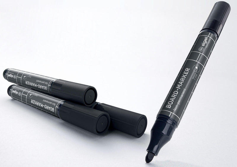 SIGEL Whiteboard- und Flipchart-Marker 2.0 - 3.0 mm Schwarz