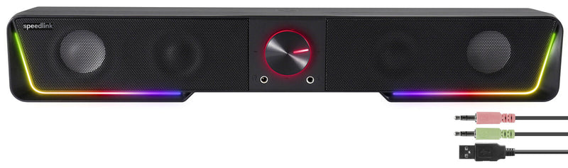 Speedlink GRAVITY RGB Stereo Soundbar, schwarz