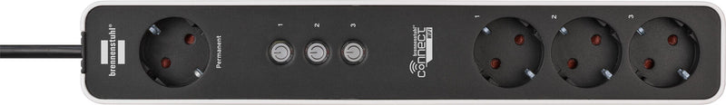 brennenstuhl WLAN-Steckdosenleiste Connect Ecolor 4-fach