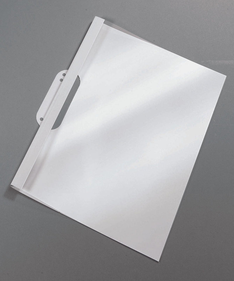 dots Thermo-Bindemappen mit Abheftlasche DIN A4 weiß 1.5 mm