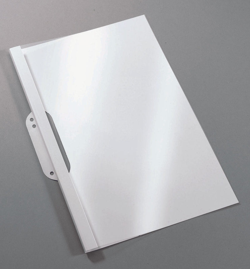 dots Thermo-Bindemappen mit Abheftlasche DIN A4 weiß 3 mm