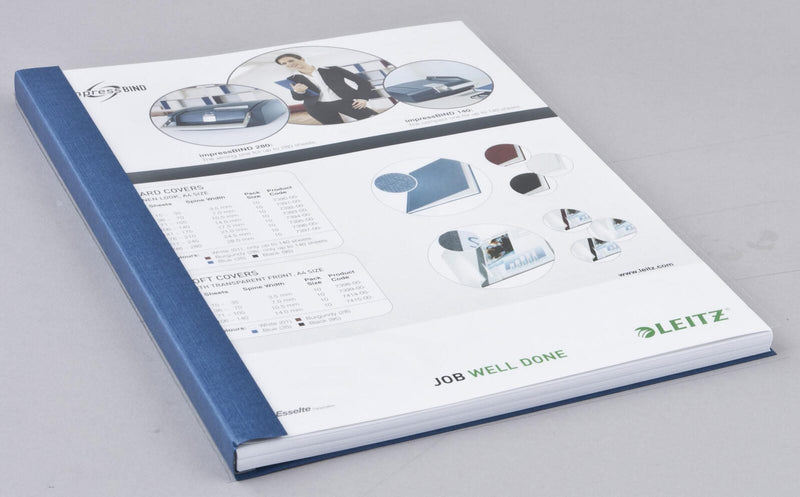 LEITZ Buchbindemappen blau für 71-105 Blatt DIN A4