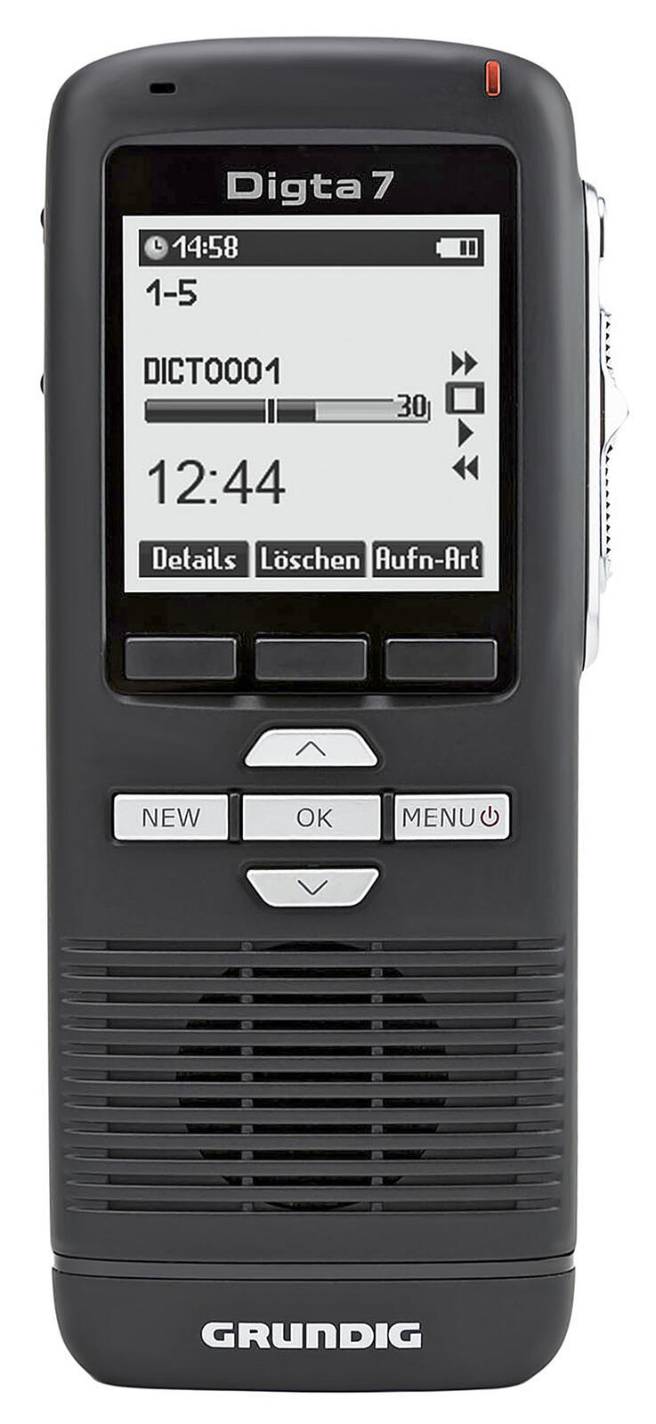GRUNDIG Digta 7 Starter Kit mit DigtaSoft One digitales Diktiergerät-Set 2 GB