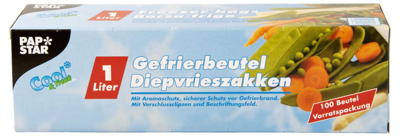 PAPSTAR Gefrierbeutel 14157 transparent 1,0 l