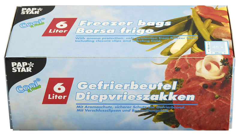 PAPSTAR Gefrierbeutel 14159 transparent 6,0 l