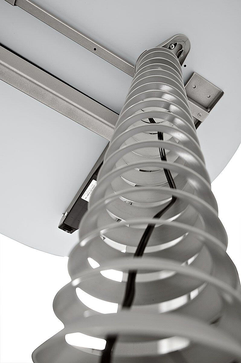 HAMMERBACHER Kabelschlauch 130 cm silber
