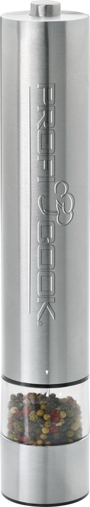ProfiCook PC-PSM 1031 elektrisches Salz- & Pfeffermühlen-Set transparent/silber