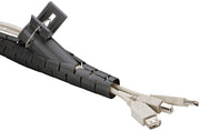 goobay Kabelschlauch 2.5 m schwarz