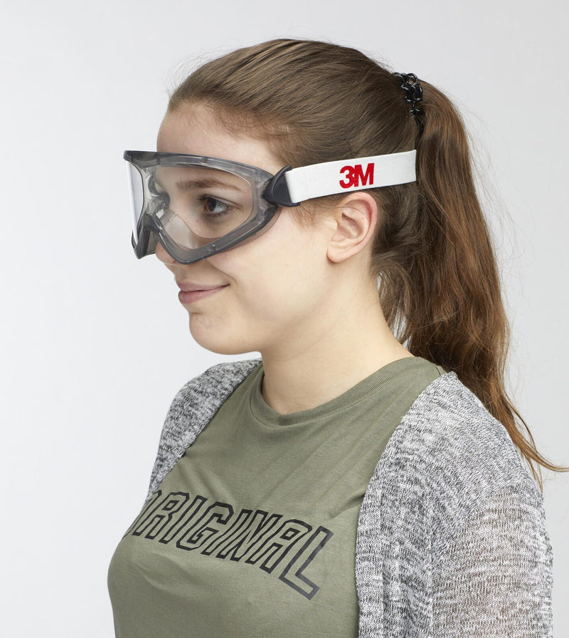 3M Schutzbrille Rundumschutz weiß