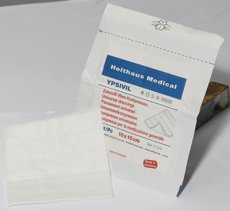 Holthaus Medical Kompressen 10 cm x 10 cm weiß