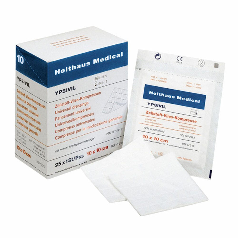 Holthaus Medical Vlies-Kompressen 10 cm x 10 cm weiß