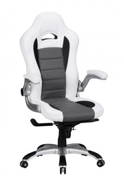 AMSTYLE Gaming Stuhl weiß/grau