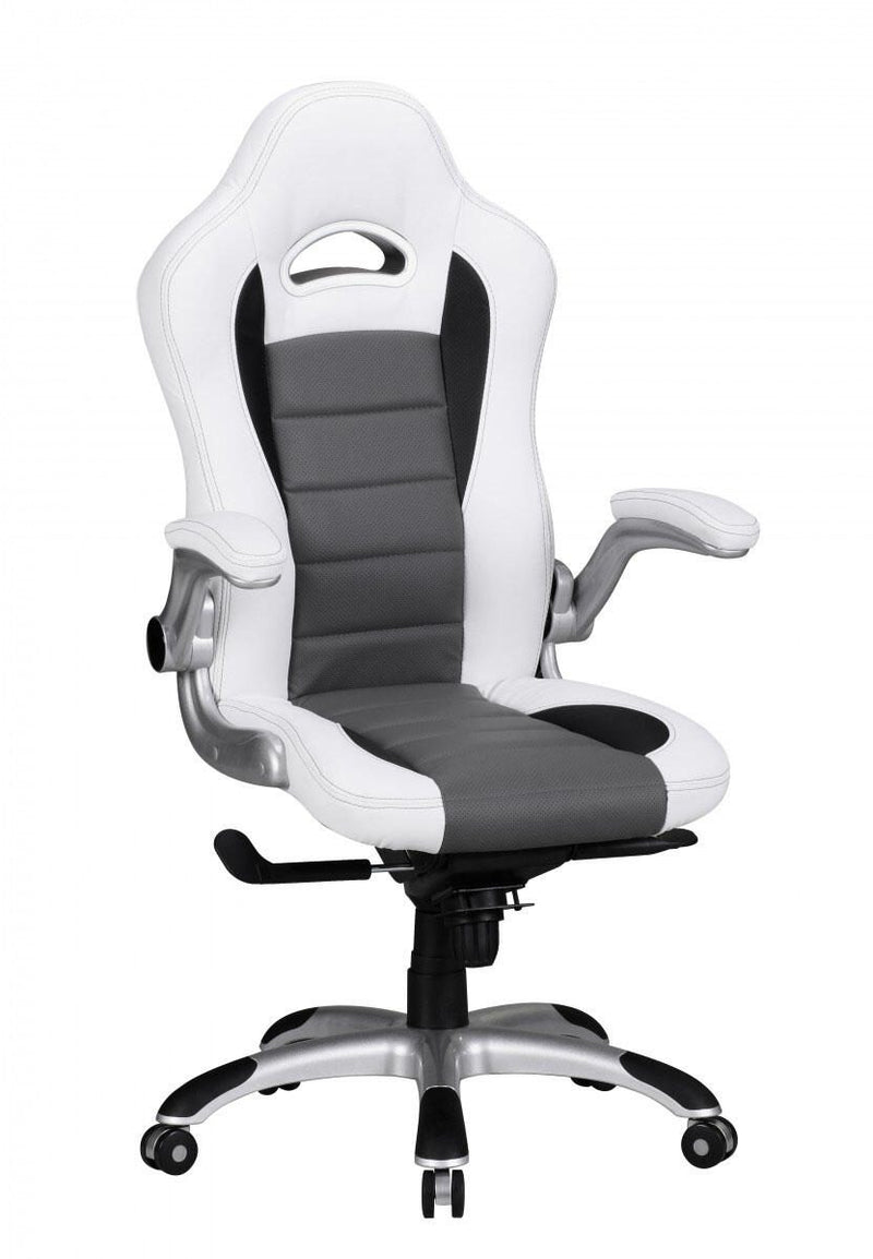 AMSTYLE Gaming Stuhl weiß/grau