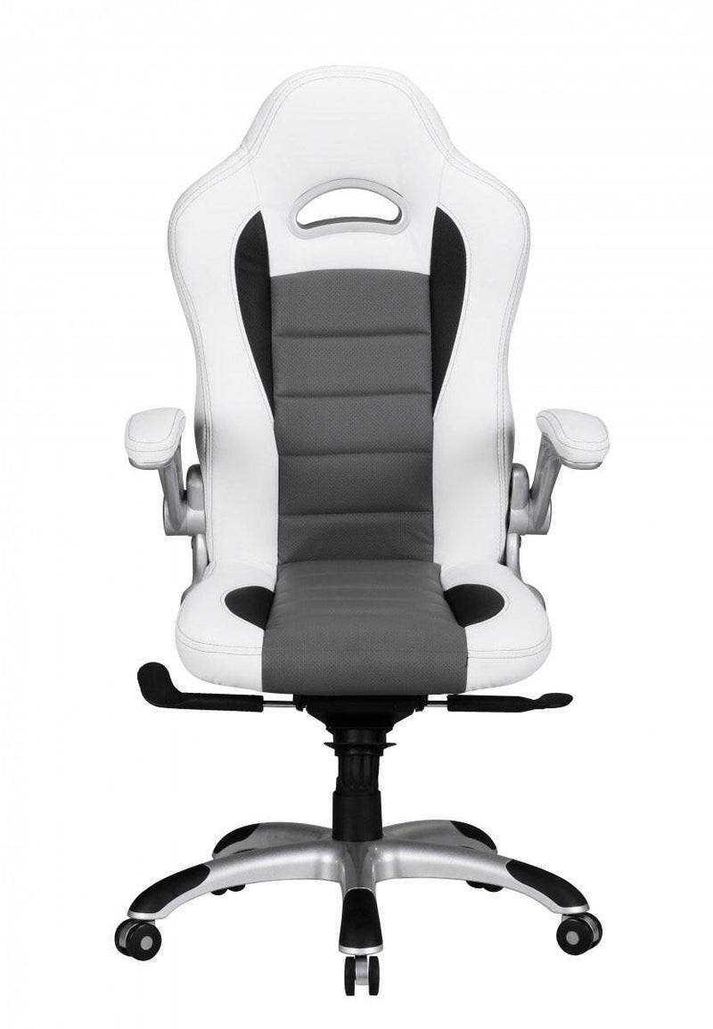AMSTYLE Gaming Stuhl weiß/grau