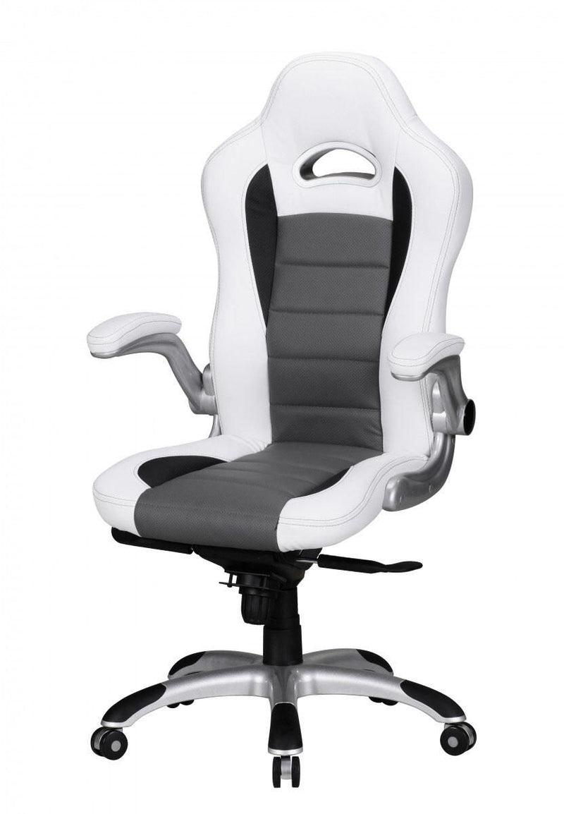 AMSTYLE Gaming Stuhl weiß/grau