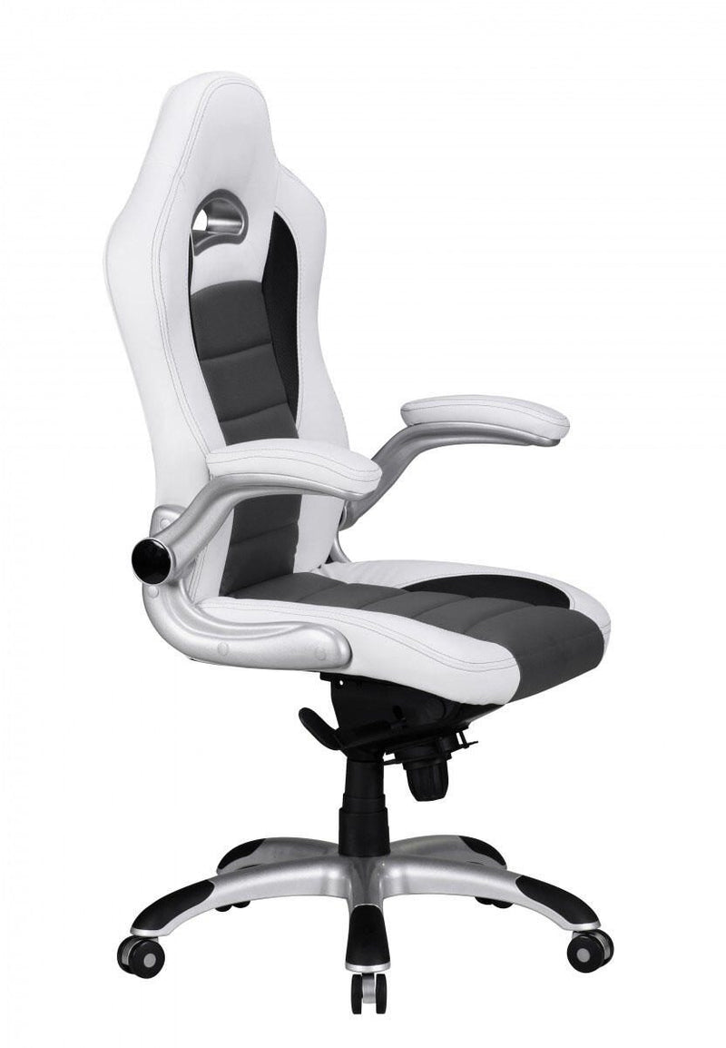 AMSTYLE Gaming Stuhl weiß/grau