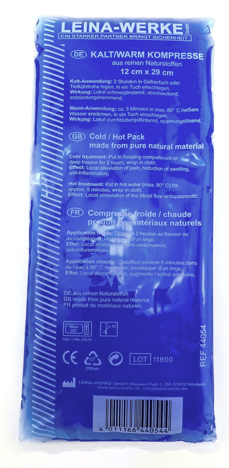 LEINA-WERKE Kühlpad 12 cm x 29 cm blau