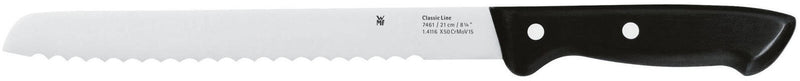 WMF Brotmesser Classic Line silber, schwarz