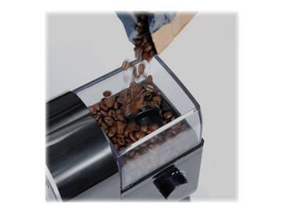 Cloer 7560 elektronische Kaffeemühle schwarz, transparent
