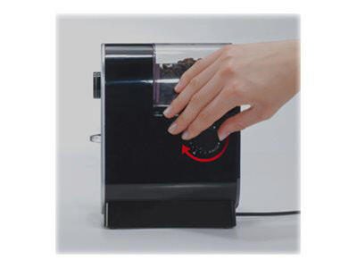 Cloer 7560 elektronische Kaffeemühle schwarz, transparent