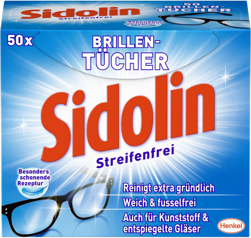 Sidolin Brillenputztücher Streifenfrei 1-lagig
