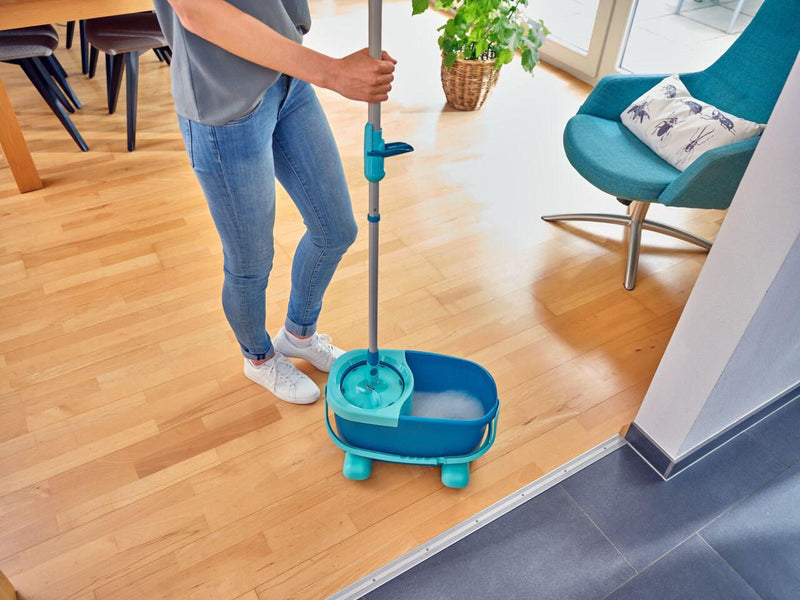 LEIFHEIT Clean Twist Ergo Rollwagen für Wischsysteme türkis