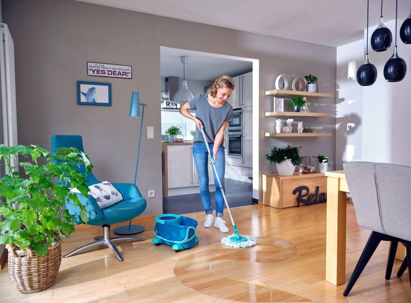 LEIFHEIT Clean Twist Ergo Rollwagen für Wischsysteme türkis