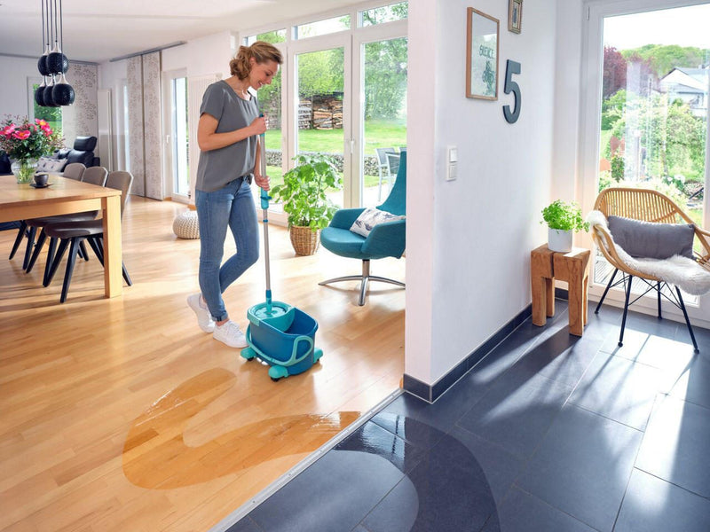 LEIFHEIT Clean Twist Ergo Rollwagen für Wischsysteme türkis