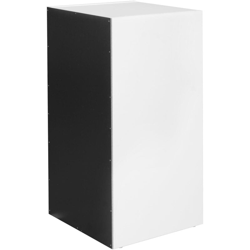 WOHNLING Regal 30 x 60 x 30 cm weiß/schwarz