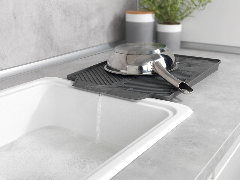 WENKO Linea Abtropfmatte grau