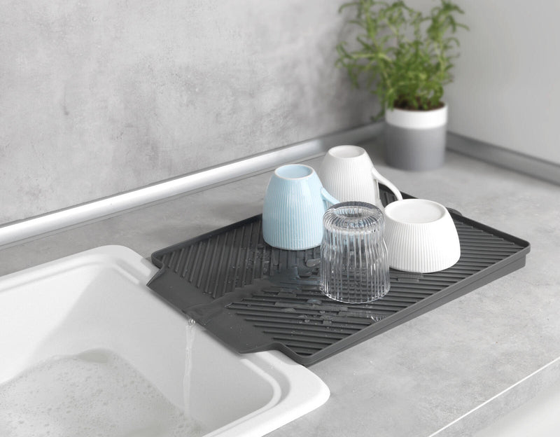 WENKO Linea Abtropfmatte grau