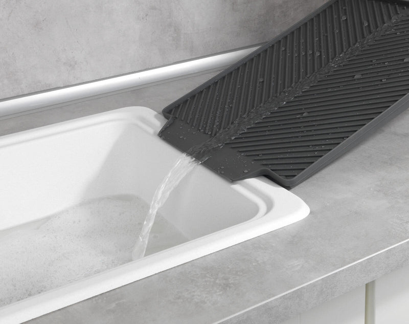 WENKO Linea Abtropfmatte grau