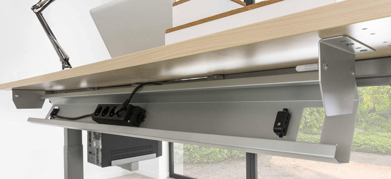 HAMMERBACHER KC12 Kabelwanne 86,2 cm silber