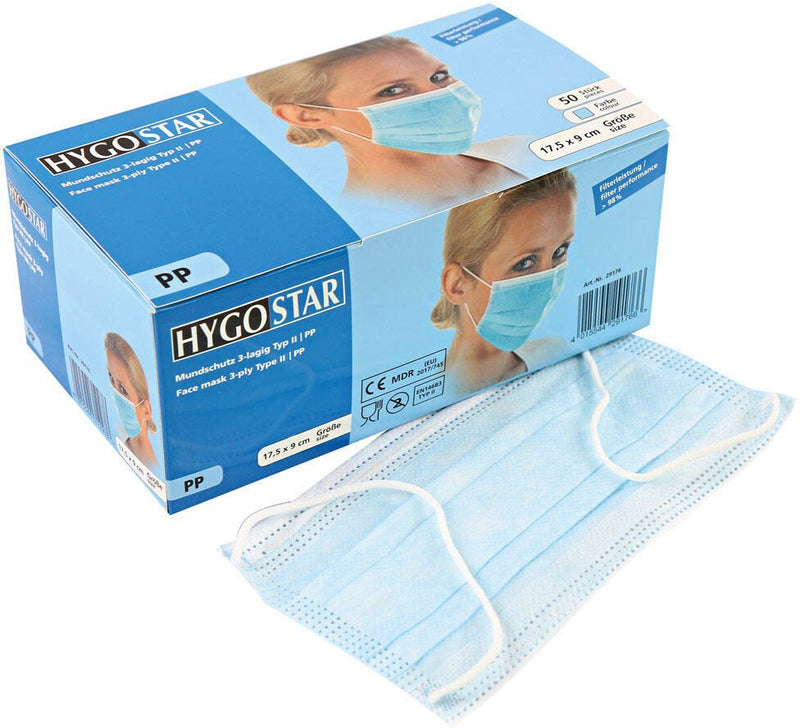 HYGOSTAR medizinischer Mundschutz DIN EN 14683 Typ II