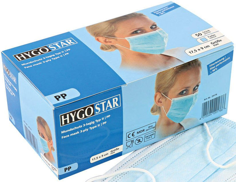 HYGOSTAR medizinischer Mundschutz DIN EN 14683 Typ II